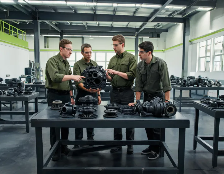 Zoeller pump team in a clean workshop