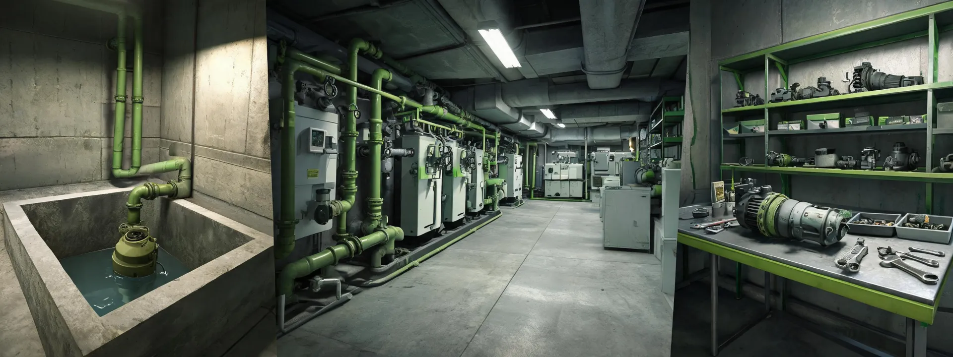 Pump applications in buildings and utility rooms